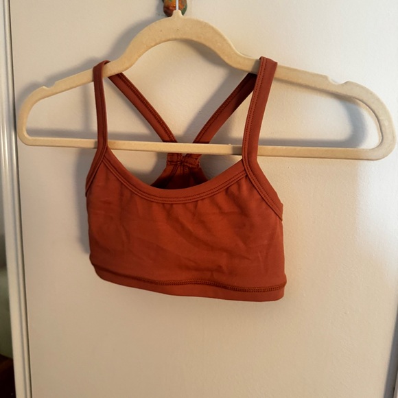 MORGAN STEWART SPORT mauve / rust sports bra - Picture 3 of 5
